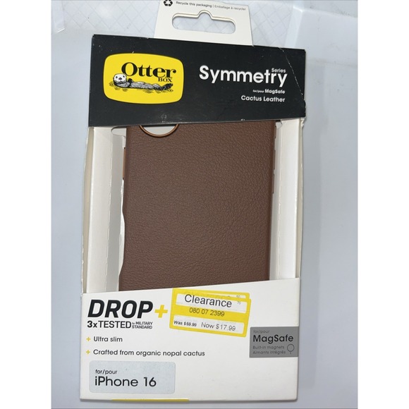 OtterBox Apple iPhone‎ 16 Symmetry Cactus Leather Series Case w/ MagSafe - Brown - Picture 1 of 2